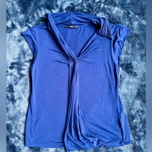 Hugo Boss top blouse size S blue